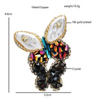 PENDRA Handmade Crystal Butterfly Brooch