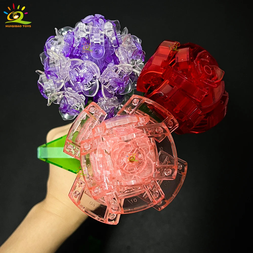 PENDRA Rose Hydrangea Floral Building Set