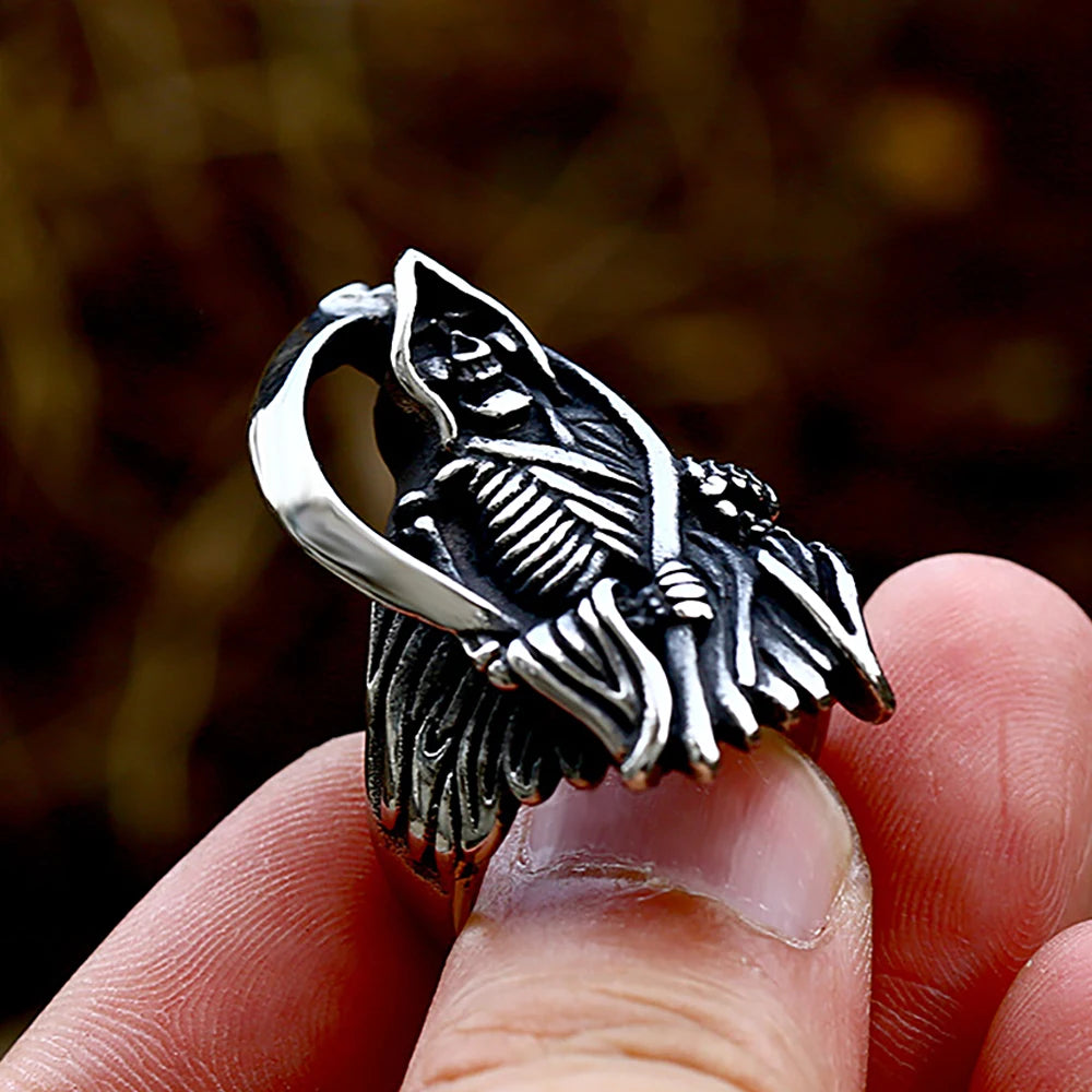 PENDRA Grimreaper Vintage Grim Reaper Skull Ring