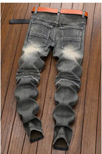 PENDRA Denim Straight Ripped Pants