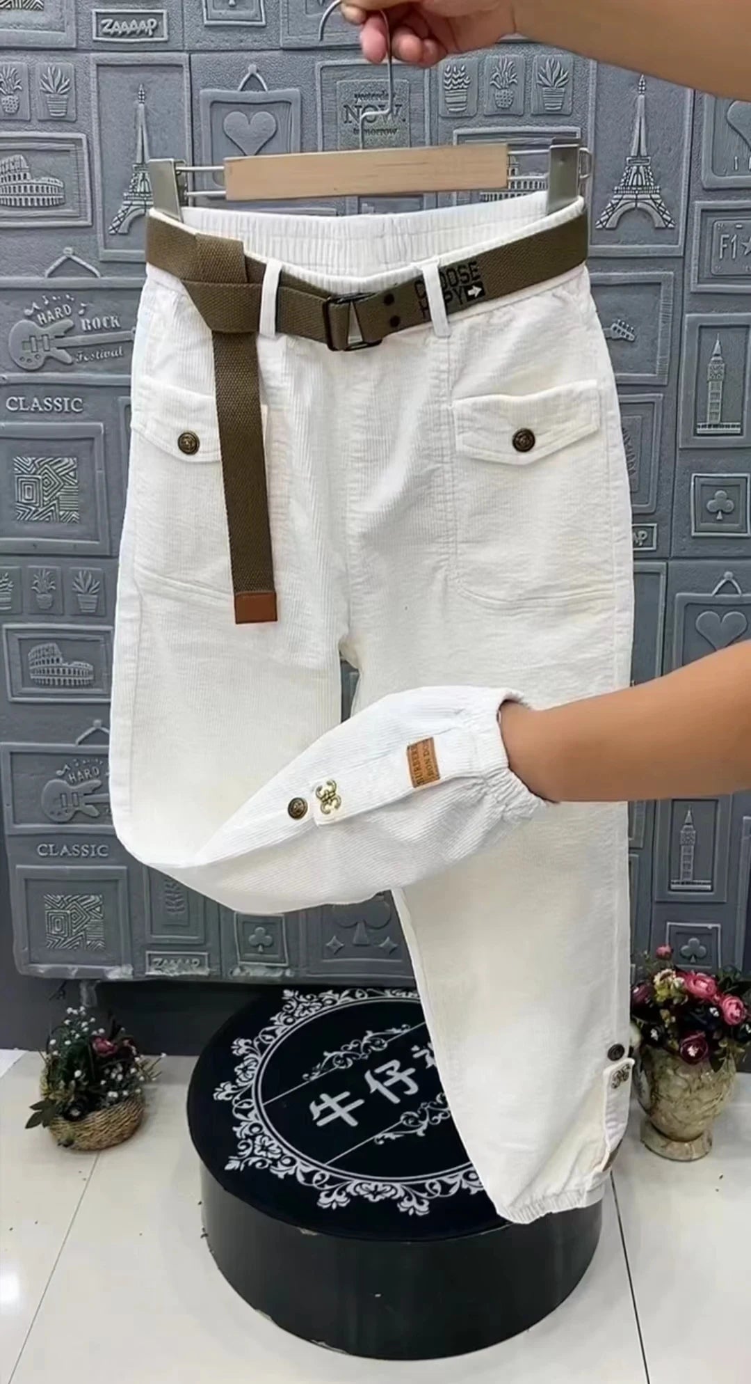 PENDRA Thick Corduroy Loose Casual Pants