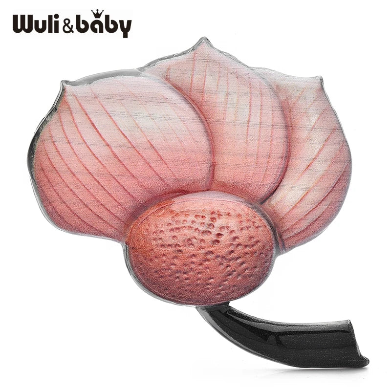 PENDRA Lotuselle 3-Color Lotus Flower Brooch