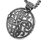 PENDRA Celtic Knot Rune Cross Necklace