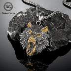PENDRA Wolf Gold Viking Necklace