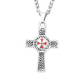 PENDRA Redcross Punk Shield Pendant Necklace