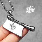 PENDRA Good Evil Kitchen Steel Necklace