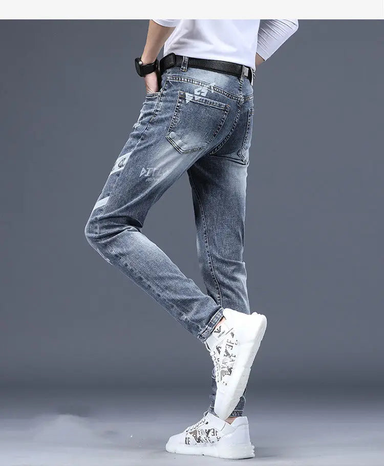 PENDRA Ripped Slim Fitting Jeans