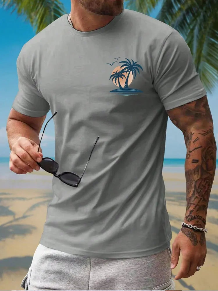 PENDRA Hawaiian Print Are T-Shirt