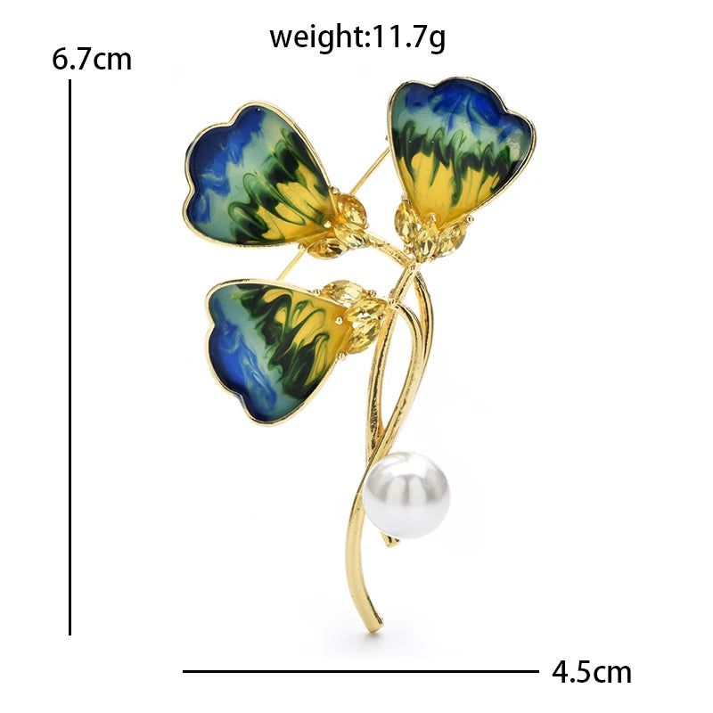 PENDRA Florielle43 Floral Brooch