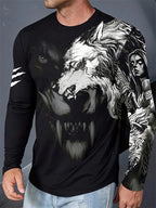 PENDRA Animal Print Long Sleeve T-Shirt