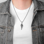 Femal Bodybuilding Fitness Long Men Necklaces Pendant Chain for Boyfriend Male Stainless Steel Jewelry Creativity Gift Wholesale