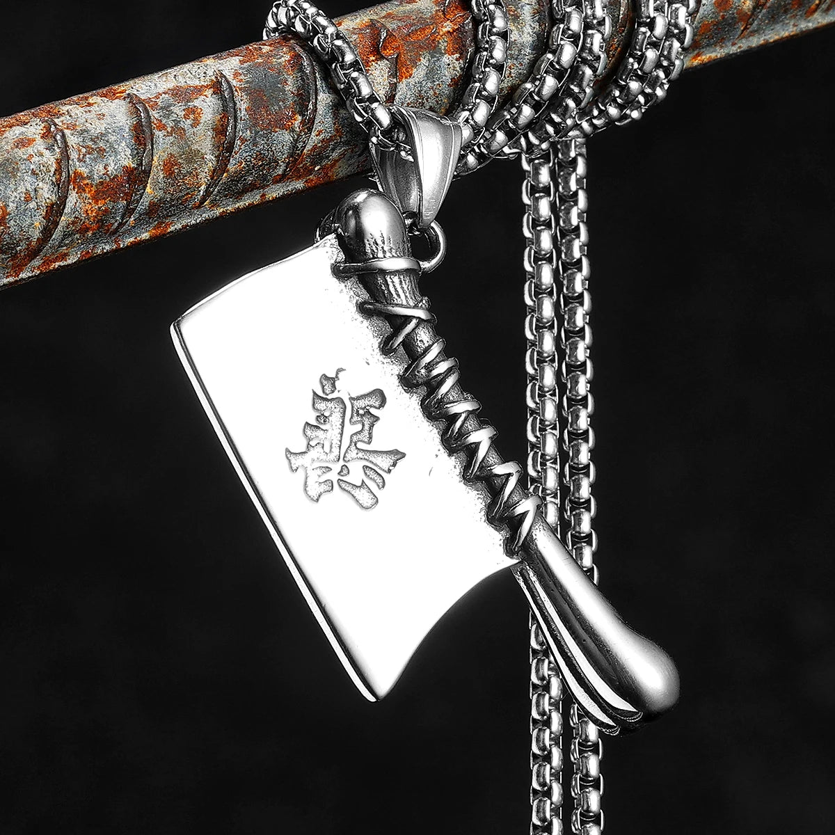 PENDRA Good Evil Kitchen Steel Necklace