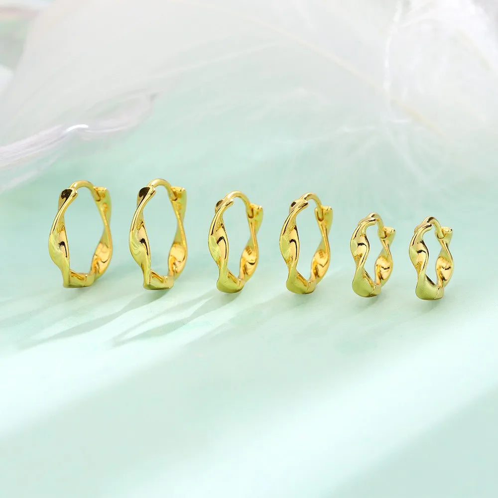 PENDRA Hoop Mobius Sterling Silver Earrings