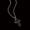 PENDRA Smoothcross Minimalist Stainless Steel Cross Necklace