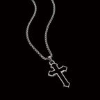 PENDRA Smoothcross Minimalist Stainless Steel Cross Necklace