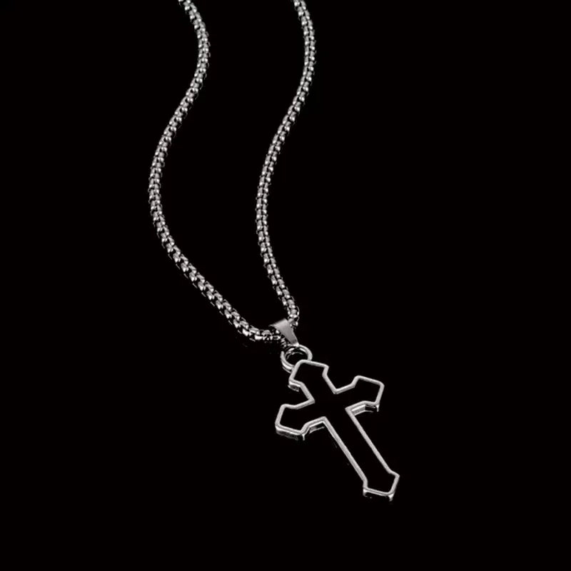 PENDRA Smoothcross Minimalist Stainless Steel Cross Necklace