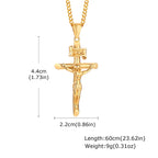 PENDRA Cross Cuban Crucifix Pendant Necklace