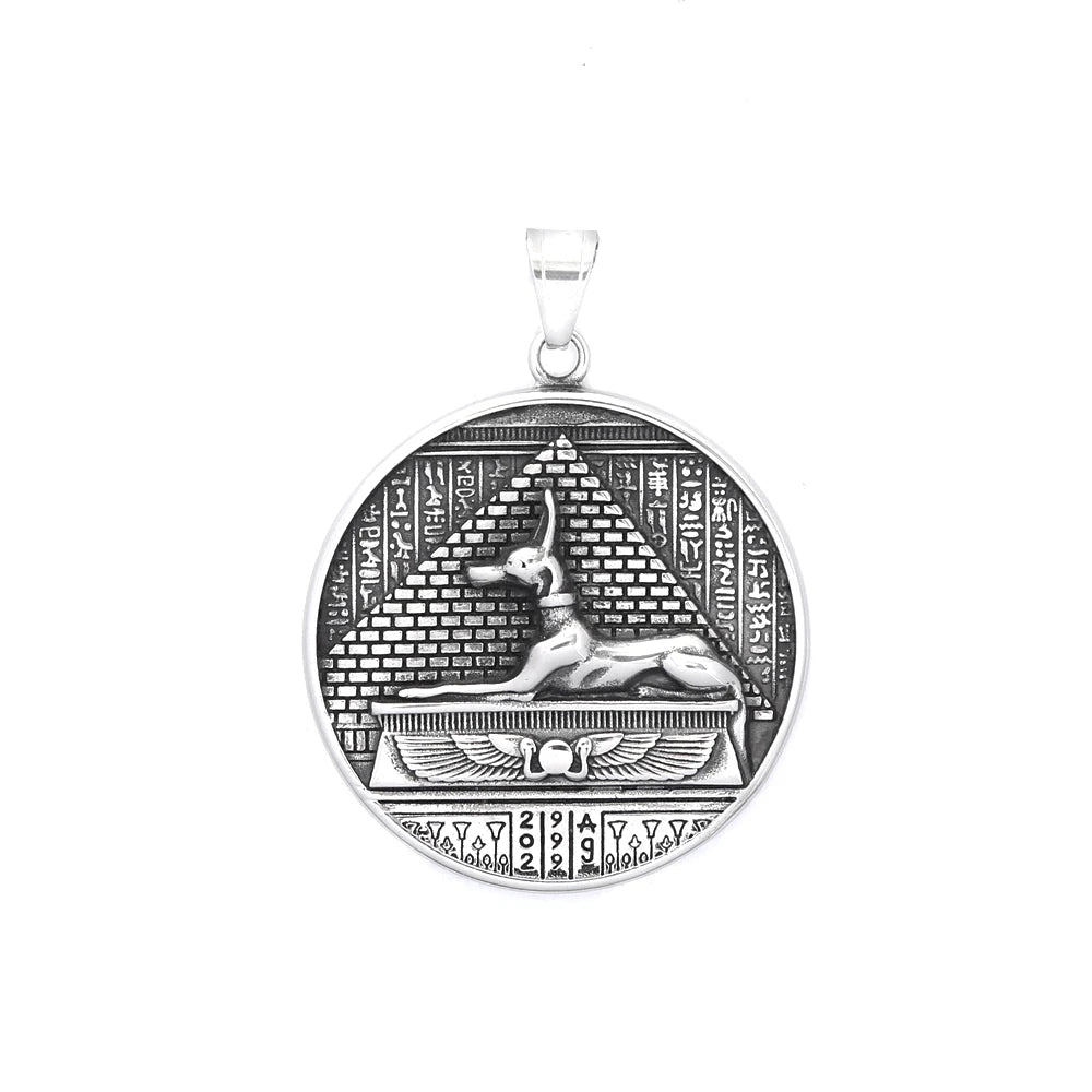 PENDRA Anubis 316L Stainless Steel Egyptian Anubis Pendant