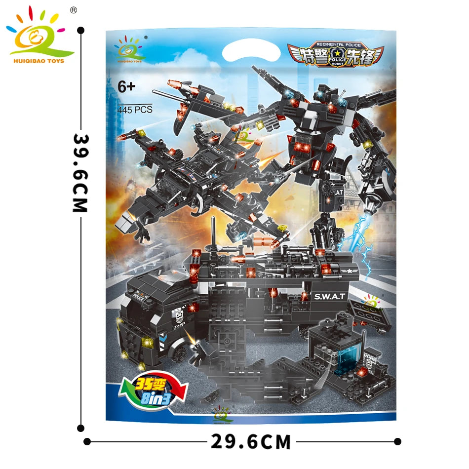 PENDRA 8in1 SWAT Police Building Set