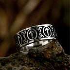 PENDRA Celtic Knot Rune Futhark Ring
