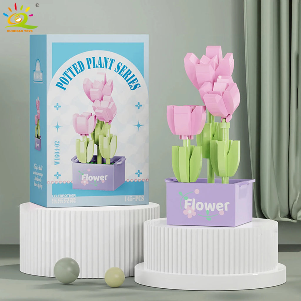 PENDRA Succulent Potted Floral Building Set