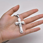 PENDRA Cross Black Gold Pendant Necklace