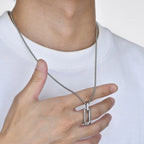 PENDRA Box Geometric Pendant Necklace