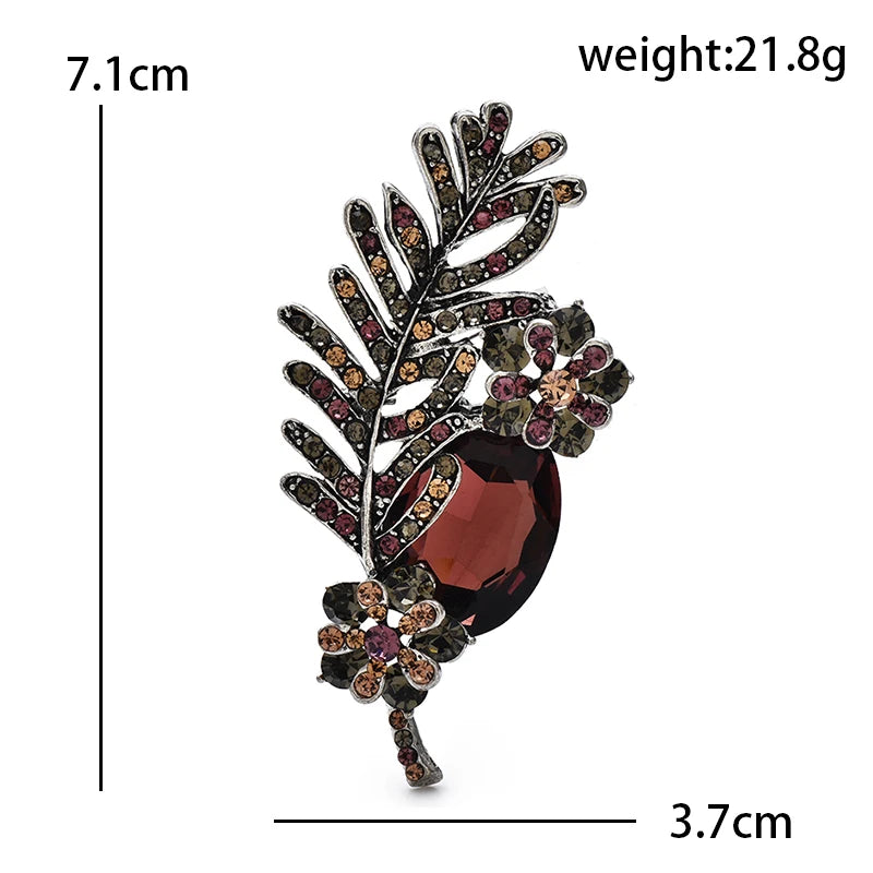PENDRA Florielle20 Crystal Brooch