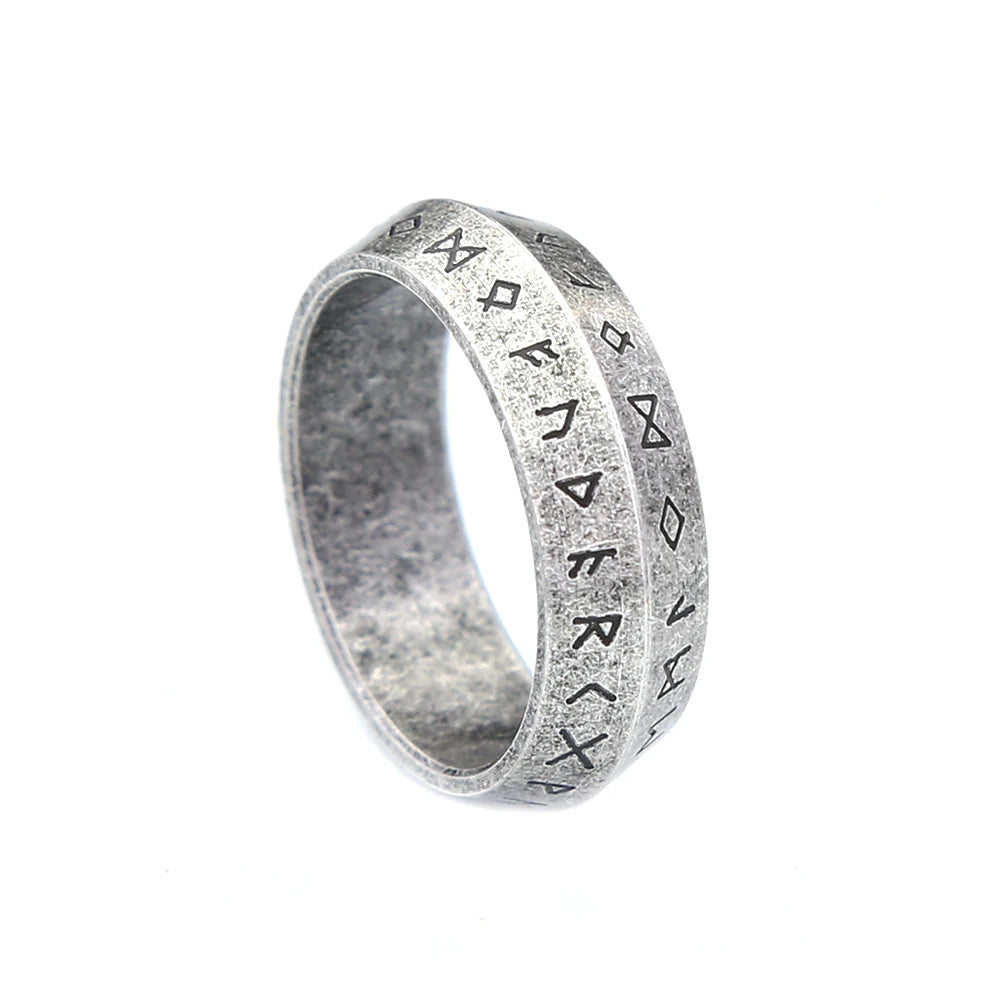 PENDRA Futhark Nordic Viking Rune Ring