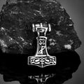 PENDRA Rune Vintage Leather Necklace