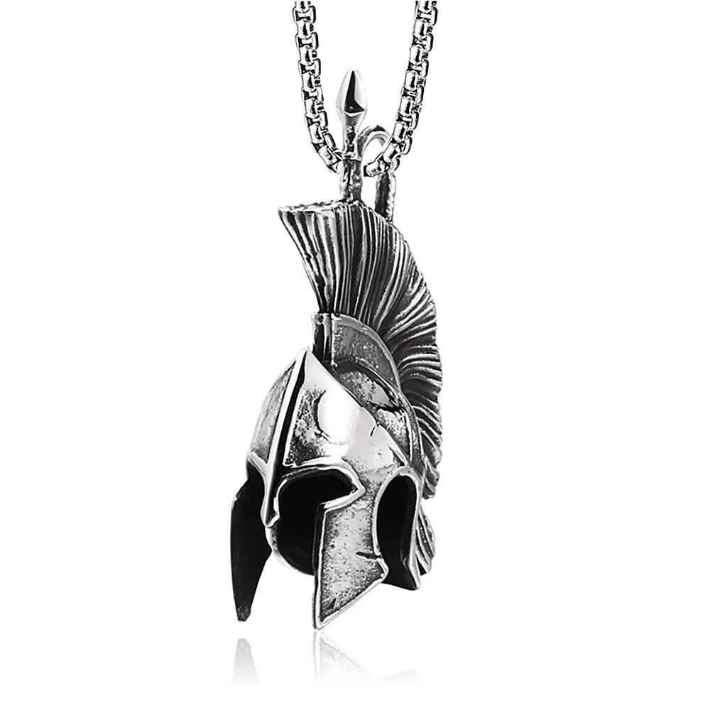 PENDRA Spartanhelm Retro Spartan Warrior Helmet Pendant