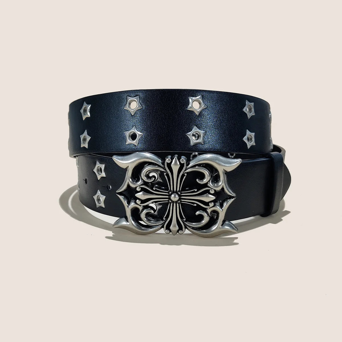 Trend Rivet Belt Heavy Metal Belt Men Women Punk Nightclub Rock Style Belt Jeans Belt Y2K Belt Fashion Decoration Women' Belt