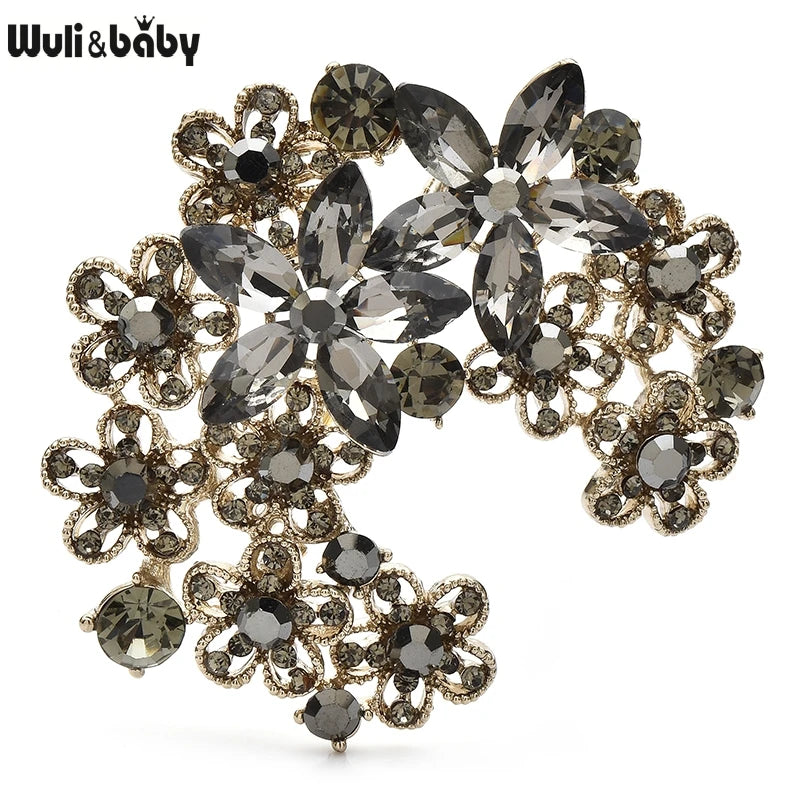 PENDRA Florielle33 Crystal Brooch