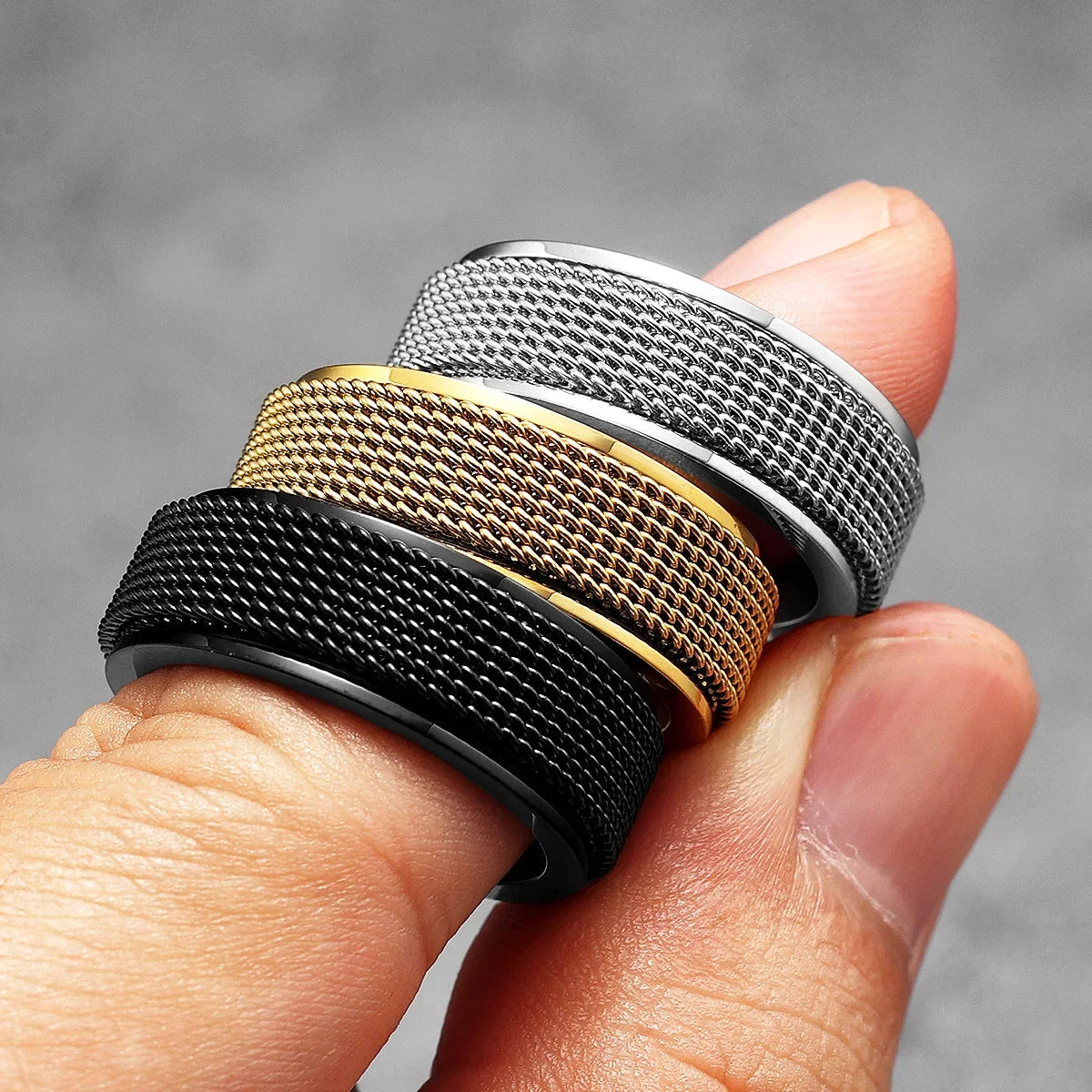 PENDRA Fidget Spinner Braid Ring