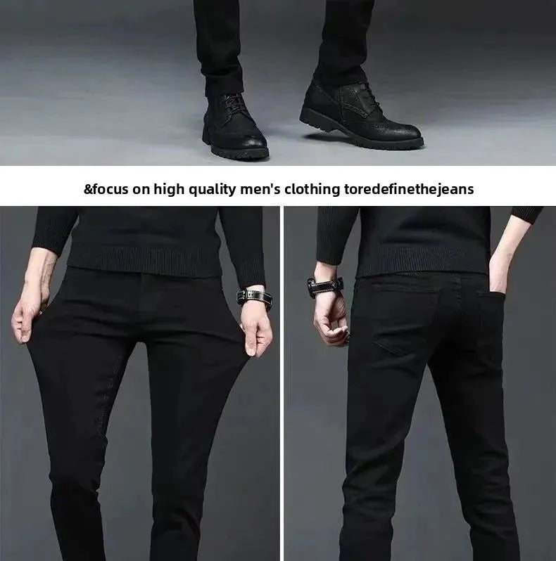 PENDRA Velvet Straight Brushed Trousers