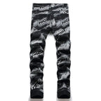PENDRA Denim Printed Pants