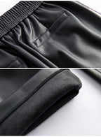 PENDRA Leather Elastic Waisted Pants