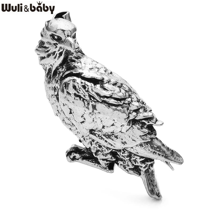 PENDRA Retro Alloy Bird Brooch
