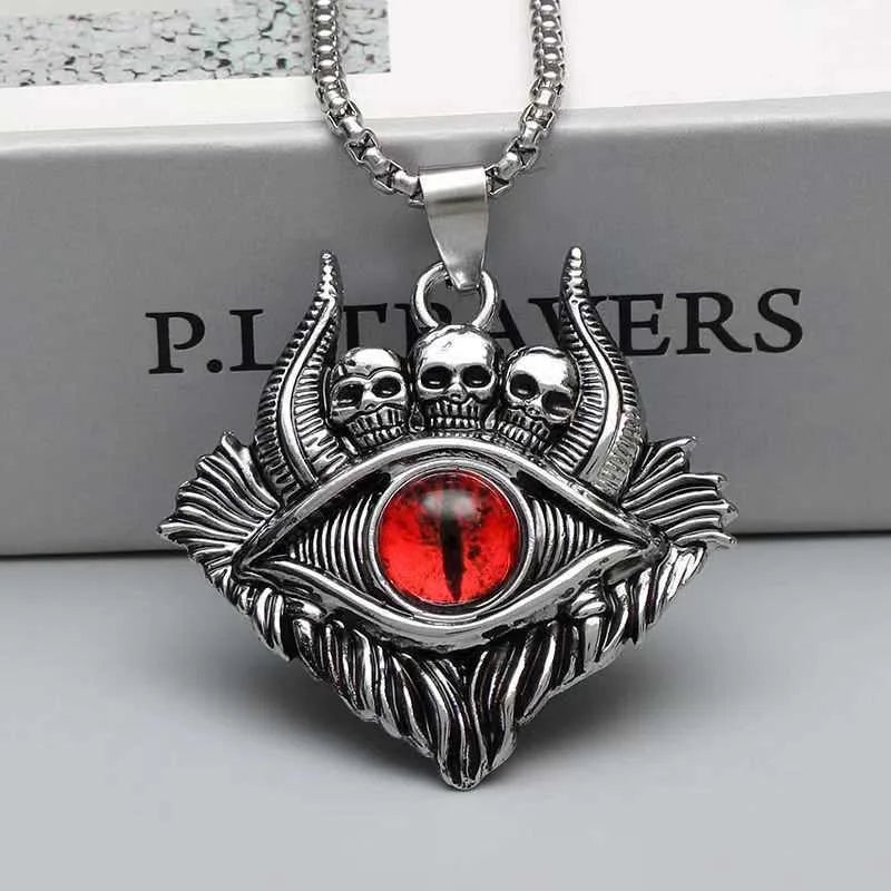 PENDRA Demoneye Stainless Steel Devil Eye Pendant