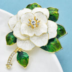 PENDRA Camellia Luxury Camellia Flower Brooch