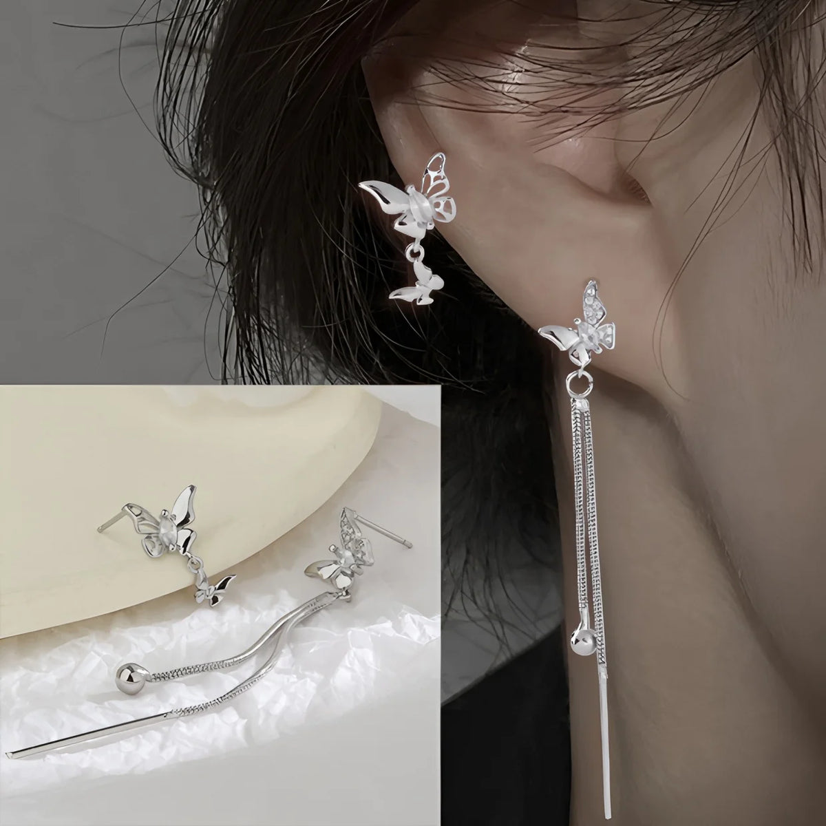 PENDRA Sterling Tassels Earrings