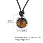 PENDRA Tiger Stone Pendant Necklace