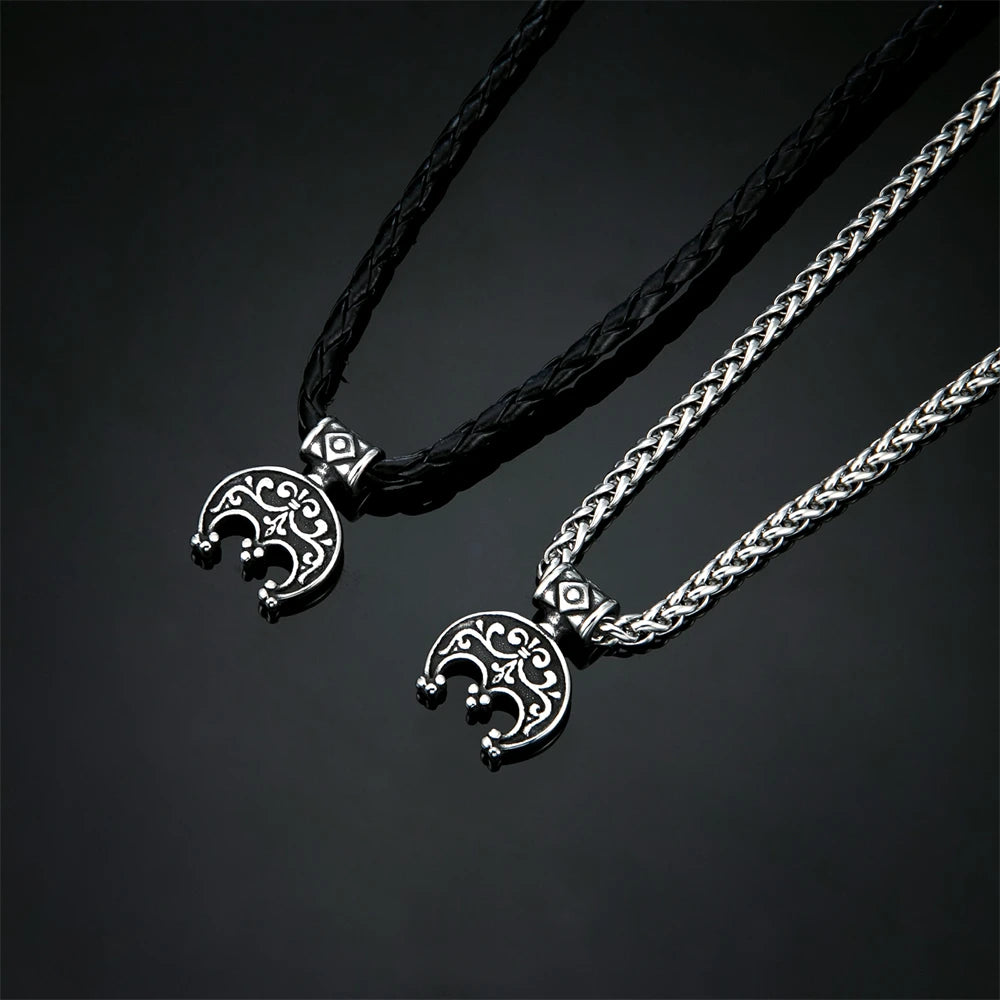 PENDRA Celtic Knot Rune Flower Necklace
