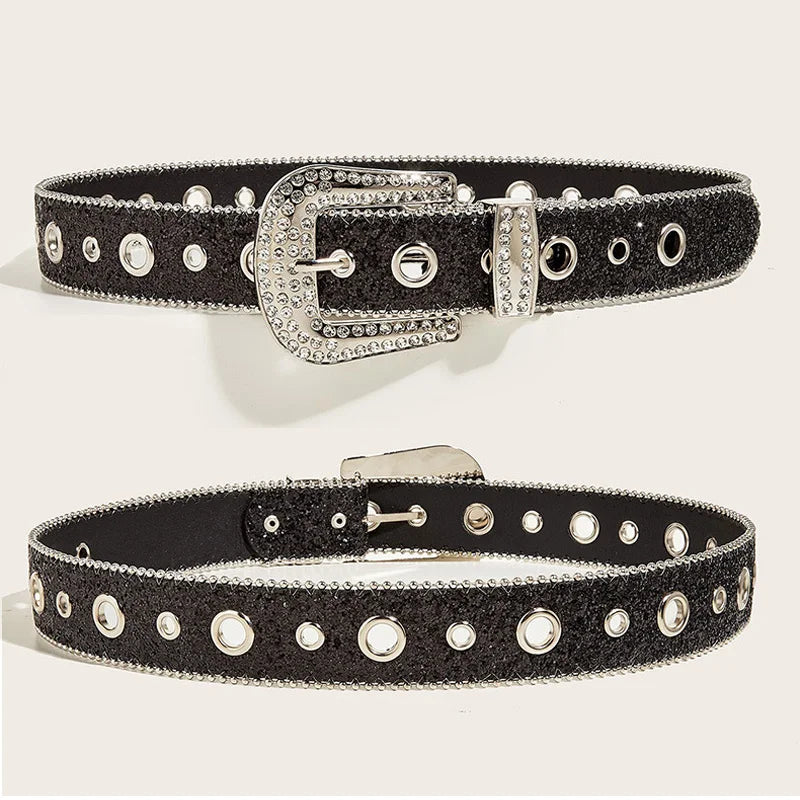 PENDRA Velaessa Metal Black Metal Buckle Luxury Belt