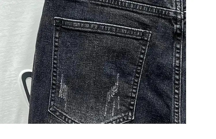 PENDRA Knee Length Black Jeans