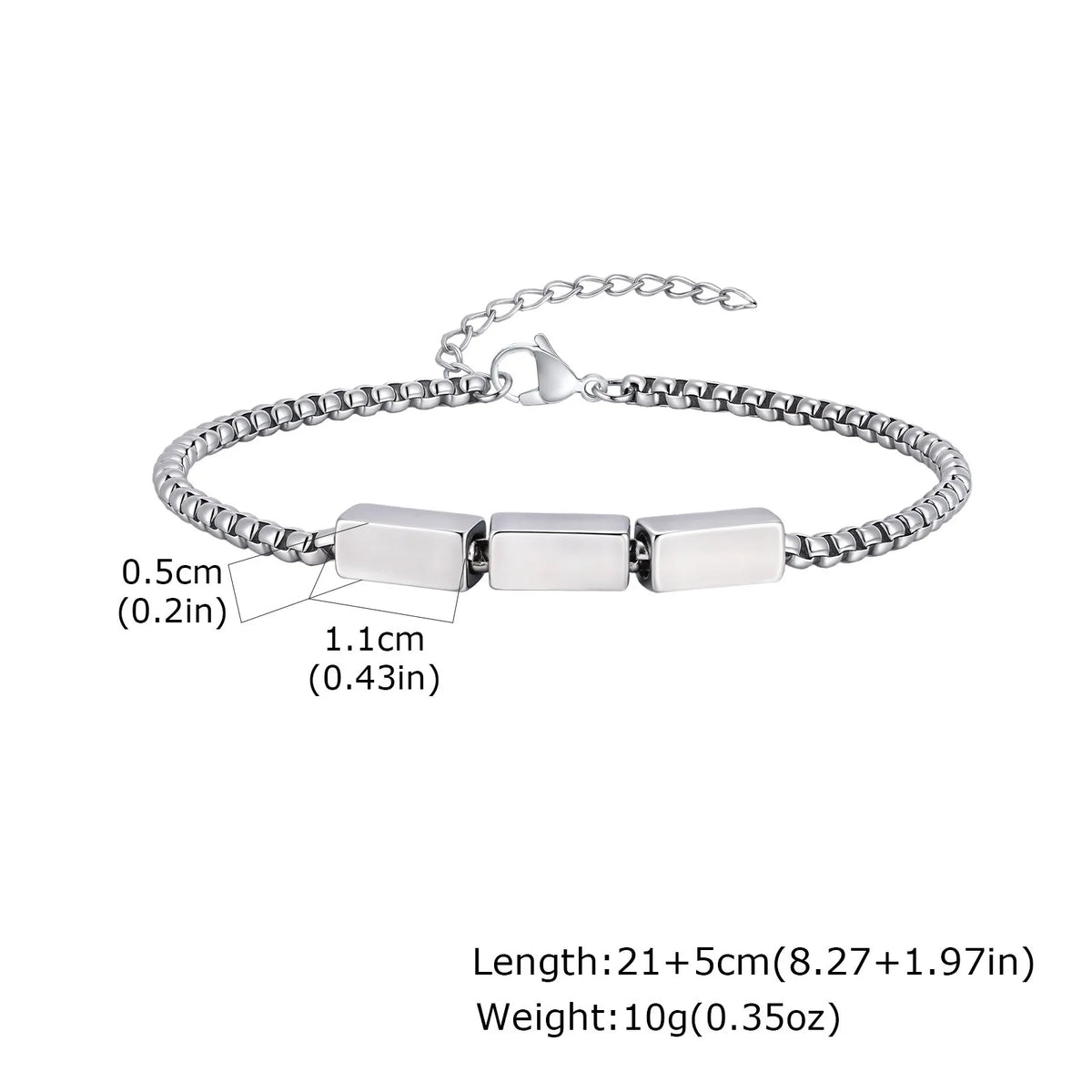 Customized Name ID Bracelets for Men Boys,Never Fade Stainless Steel Chain Wristband,Anniversary Valentine's Day Birthday Gifts