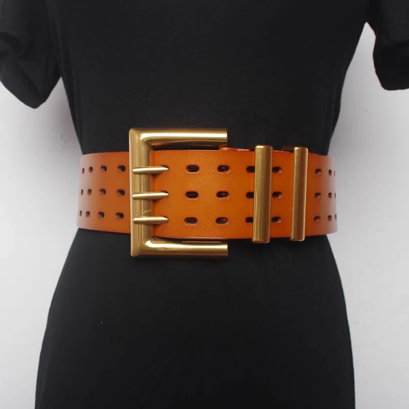PENDRA Rheaara Leather Western Cowboy Elegant Corset Belt