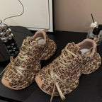 PENDRA Leopard Gold Diamond Shoes