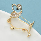 PENDRA Lovely Dog Alloy Brooch