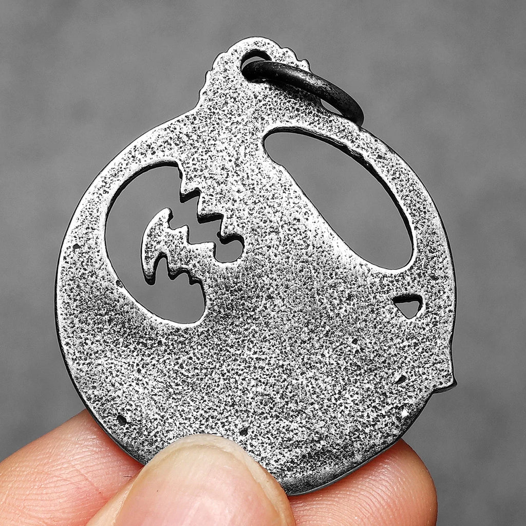 PENDRA Wolf Steel Necklace